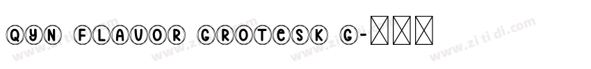 Qyn Flavor Grotesk G字体转换